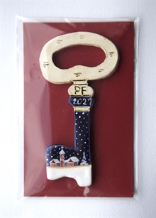 PF kartička- klíč (červený)